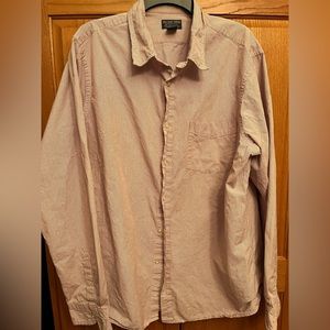 Men’s white with burgundy Button down Preowned EUC